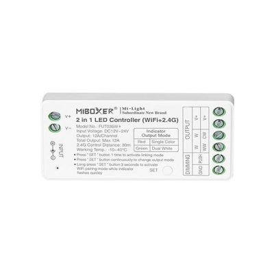 ΑΣΥΡΜΑΤΟ RF Wifi CONTROLLER DIMMER 12A DC 12V/144W 24V/288W (145-71404)
