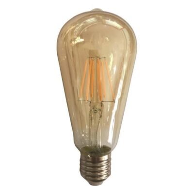 ΛΑΜΠΑ LED ST64 FILAMENT 10W 1050lm E27 2500K 220-240V GOLD DIMMABLE (147-80930)