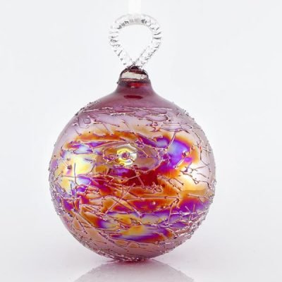 ΜΠΑΛΑ ΓΥΑΛΙΝΗ, ΔΙΑΦΑΝΗ ΙΡΙΔΙΖΟΥΣΑ ΚΟΚΚΙΝΗ, ΣΕΤ 4ΤΜΧ, 10cm (600-42315)