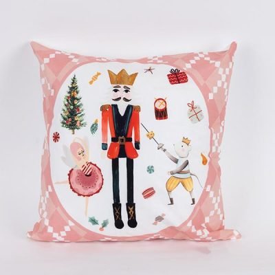 ΜΑΞΙΛΑΡΙ, ΡΟΖ, ΜΕ ΚΑΡΥΟΘΡΑΥΣΤΗ, 45x45cm (600-46389)