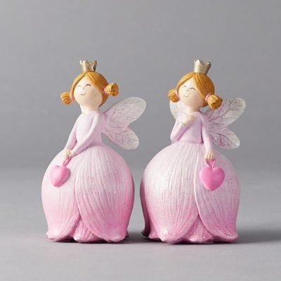 ΝΕΡΑΙΔΑ ΠΟΛΥΡΕΖΙΝ ΜΩΒ, 2 ΣΧΕΔΙΑ, 7,5x6x12cm (600-45882)