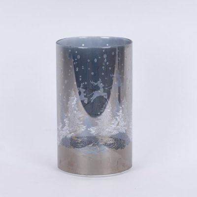 ΓΥΑΛΙΝΟ ΔΙΑΚΟΣΜΗΤΙΚΟ, ΑΣΗΜΙ, ΦΩΤΙΖΟΜΕΝΟ, ΜΕ ΧΕΙΜΕΡΙΝΗ ΠΑΡΑΣΤΑΣΗ, 9x12cm (600-46059)