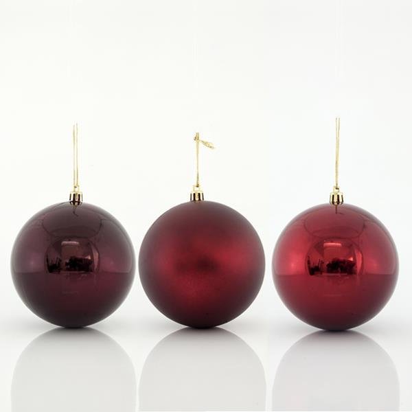 ΜΠΑΛΑ ΠΛΑΣΤΙΚΗ, ΒΑΘΥ ΚΟΚΚΙΝΟ, ΣΕΤ 6ΤΜΧ, 8cm (600-42699)