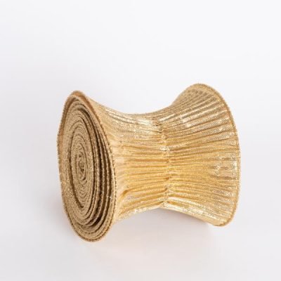 ΚΟΡΔΕΛΑ ΣΠΙΡΑΛ, ΧΡΥΣΟ ΜΕΤΑΛΛΙΚΟ, 500x12cm (600-46405)