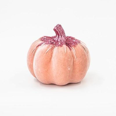 ΒΕΛΟΥΔΙΝΗ ΚΟΛΟΚΥΘΑ ΡΟΖ, ΜΕ ΡΟΖ ΓΚΛΙΤΕΡ, 20cm (600-45586)