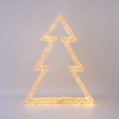 ΔΕΝΤΡΟ ΦΩΤΙΖΟΜΕΝΟ, 12000 ΘΕΡΜΑ LED, ΜΕ ΜΕΤΑΣΧΗΜΑΤΙΣΤΗ, ΧΑΛΚΟΥ, 130cm, IP44 (600-22429)