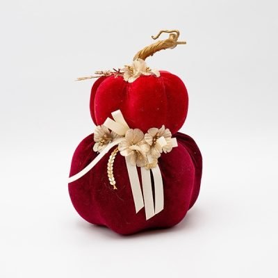 ΒΕΛΟΥΔΙΝΗ ΚΟΛΟΚΥΘΑ, ΔΙΠΛΗ, ΚΟΚΚΙΝΗ ΜΠΟΡΝΤΟ, 15x22cm (600-48081)