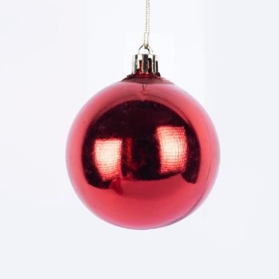 ΠΛΑΣΤΙΚΗ ΜΠΑΛΑ, ΚΟΚΚΙΝΗ ΓΥΑΛΙΣΤΕΡΗ, ΣΕΤ 6ΤΜΧ, 10cm (600-46432)