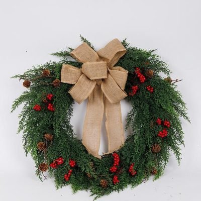 ΣΤΕΦΑΝΙ ΜΕ ΦΙΟΓΚΟ ΛΙΝΑΤΣΑ, 60cm (600-47076)