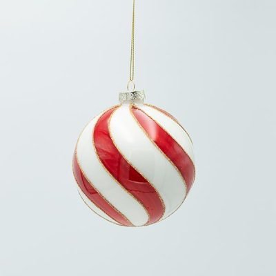 ΓΥΑΛΙΝΗ ΜΠΑΛΑ, CANDY ΜΕ ΧΡΥΣΟ GLITTER, ΣΕΤ 4ΤΜΧ, 10cm (600-47449)