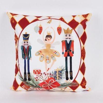 ΜΑΞΙΛΑΡΙ, ΚΟΚΚΙΝΟ, ΜΕ ΚΑΡΥΟΘΡΑΥΣΤΗ ΚΑΙ ΜΠΑΛΑΡΙΝΑ,  45x45cm (600-46393)