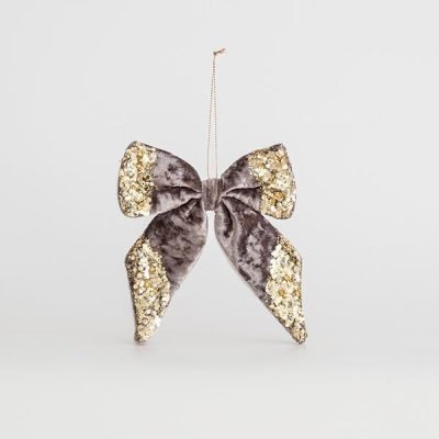 ΒΕΛΟΥΔΙΝΟΣ ΦΙΟΓΚΟΣ, ΓΚΡΙ, ΜΕ GLITTER, 15x15cm (600-44717)