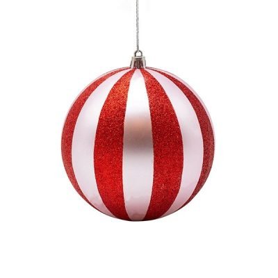 ΠΛΑΣΤΙΚΗ ΜΠΑΛΑ, ΡΟΖ ΜΕ ΚΟΚΚΙΝΟ GLITTER, ΣΕΤ 2ΤΜΧ, 12cm (600-47958)