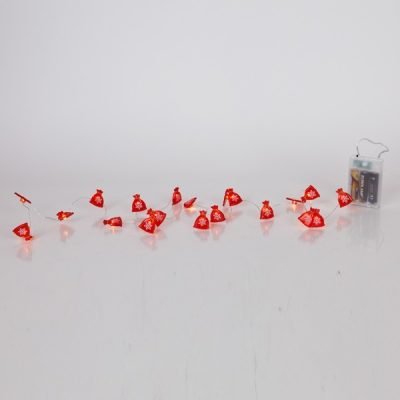 ΣΕΙΡΑ, 20 MINI LED, ΣΑΚΙΑ ΜΕ ΧΙΟΝΟΝΙΦΑΔΕΣ, ΜΠΑΤΑΡΙΑΣ 3xAA, ΧΡΟΝΟΔΙΑΚΟΠΤΗ, ΑΣΗΜΙ ΧΑΛΚΙΝΟ ΚΑΛΩΔΙΟ, ΘΕΡΜΟ ΛΕΥΚΟ LED ΑΝΑ 10cm, ΠΡΟΕΚΤΑΣΗ ΠΑΡΟΧΗΣ 30cm, IP20 (600-03354)