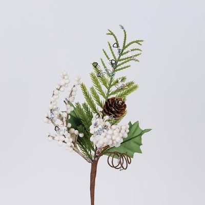 ΠΙΚΑΚΙ ΜΕ ΛΕΥΚΑ BERRIES ΚΑΙ ΑΚΑΚΙΑ, 26cm (600-46689)