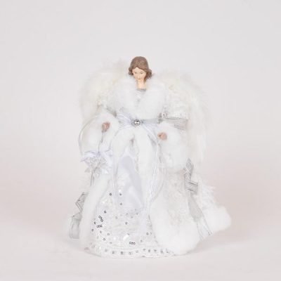 ΝΕΡΑΙΔΑ, ΜΕ ΛΕΥΚΟ ΦΟΡΕΜΑ ΚΑΙ ΧΙΟΝΟΝΙΦΑΔΕΣ, 30cm (600-47271)