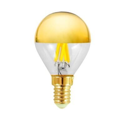 ΛΑΜΠΑ LED ΣΦΑΙΡΙΚΗ CROSSED FILAMENT 6.5W 806lm E14 2700K 220-240V DIMMABLE ΑΝΤΕΣΤΡΑΜΕΝΟΥ ΚΑΘΡΕΠΤΗ GOLD (147-78243)