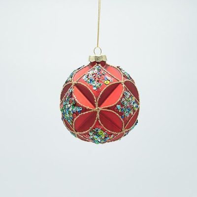 ΓΥΑΛΙΝΗ ΜΠΑΛΑ ΜΕ ΣΚΑΛΙΣΤΟ ΛΟΥΛΟΥΔΙ ΚΑΙ ΧΡΩΜΑΤΙΣΤΕΣ ΠΕΤΡΕΣ, ΣΕΤ 4ΤΜΧ, 10cm (600-47459)