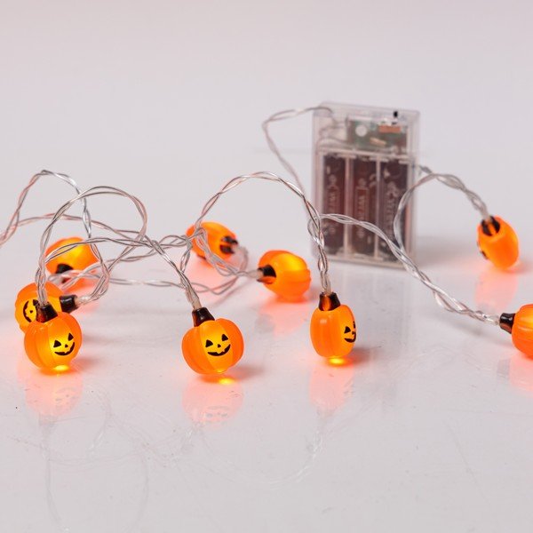 ΣΕΙΡΑ, 10 MINI LED, ΚΟΛΟΚΥΘΑ ΜΕ ΗALLOWEEN ΣΧΕΔΙΟ, ΜΠΑΤΑΡΙΑΣ 3xAA, ΧΡΟΝΟΔΙΑΚΟΠΤΗ, ΔΙΑΦΑΝΟ PVC ΚΑΛΩΔΙΟ, ΘΕΡΜΟ ΛΕΥΚΟ LED ΑΝΑ 15cm, ΠΡΟΕΚΤΑΣΗ ΠΑΡΟΧΗΣ 30cm, IP20 (600-03074)