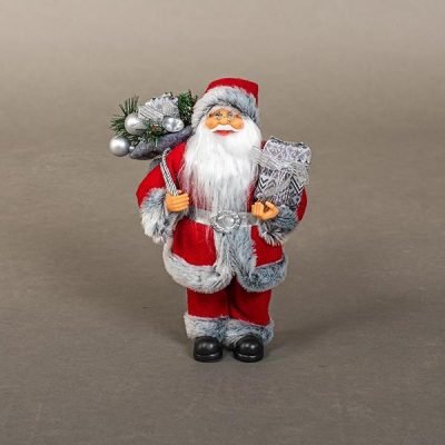 ΑΓΙΟΣ ΒΑΣΙΛΗΣ ΚΟΚΚΙΝΟΣ, ΜΕ ΓΚΡΙ ΓΟΥΝΑΚΙ, 30cm (600-45027)