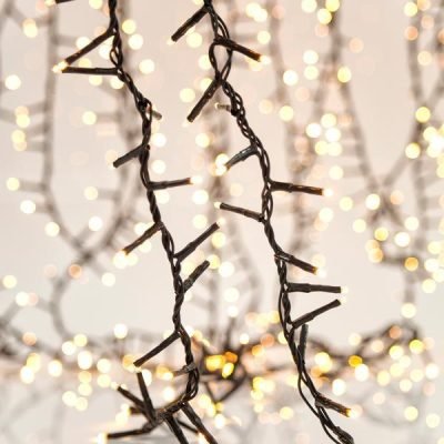 ΠΥΚΝΗ ΣΕΙΡΑ, 1300 LED 3mm, 31V ΜΕΤΑΣΧΗΜΑΤΙΣΤΗ, 4 ΕΠΕΚΤΑΣΕΙΣ ΕΩΣ 2 ΣΕΤ,  ΠΡΑΣΙΝΟ PVC ΚΑΛΩΔΙΟ, ΘΕΡΜΟ ΛΕΥΚΟ LED ANA 2cm, ΠΡΟΕΚΤΑΣΗ ΠΑΡΟΧΗΣ 3m, ΙΡ44 (600-19461)