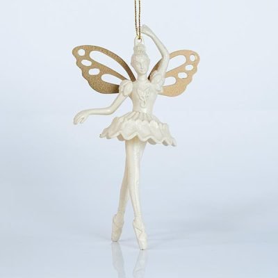 ΝΕΡΑΙΔΑ ΑΚΡΥΛΙΚΗ, ΜΕ ΜΠΕΖ ΦΤΕΡΑ, ΜΕ GLITTER, 9,7×15,7cm (600-44663)