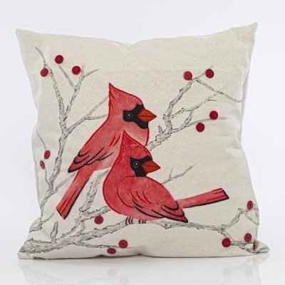 ΜΑΞΙΛΑΡΙ ΛΕΥΚΟ, ΜΕ ΚΟΚΚΙΝΑ ΠΟΥΛΑΚΙΑ, 41x41cm (600-43245)