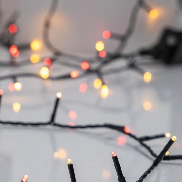 ΣΕΙΡΑ, 240 LED 3mm, 31V ΜΕΤΑΣΧΗΜΑΤΙΣΤΗ, 8 ΠΡΟΓΡΑΜΜΑΤΑ & ΜΝΗΜΗ, ΠΡΑΣΙΝΟ PVC ΚΑΛΩΔΙΟ, ΚΟΚΚΙΝΟ & ΘΕΡΜΟ ΛΕΥΚΟ LED (ΕΝΑΛΛΑΞ) ΑΝΑ 5cm, ΠΡΟΕΚΤΑΣΗ ΠΑΡΟΧΗΣ 3m, IP44 (600-13294)