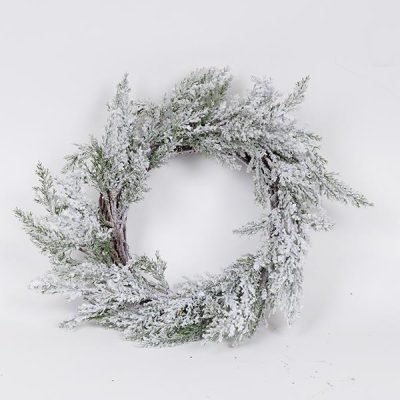 ΣΤΕΦΑΝΙ, ΧΙΟΝΙΣΜΕΝΟ, ΜΕ ΚΛΑΔΙ ΕΛΑΤΟΥ, 45cm (600-46999)