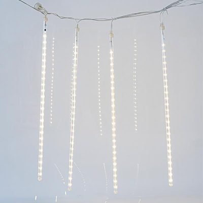 SNOWDROP, 240 LED, ΜΕΤΑΣΧΗΜΑΤΙΣΤΗ, 4 ΕΠΕΚΤΑΣΕΙΣ ΕΩΣ 3 ΣΕΤ, ΔΙΑΦΑΝΟ PVC ΚΑΛΩΔΙΟ, 5 ΣΩΛΗΝΕΣ 50cm ΜΕ ΘΕΡΜΟ ΛΕΥΚΟ LED, ΠΡΟΕΚΤΑΣΗ ΠΑΡΟΧΗΣ 5m, IP44 (600-11431)