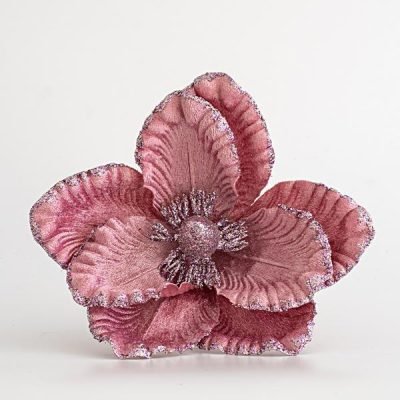 ΜΑΝΟΛΙΑ, ΥΦΑΣΜΑΤΙΝΗ, ΡΟΖ, ΜΕ GLITTER, 19x20cm (600-45379)