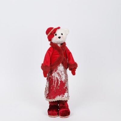 ΚΥΡΙΑ ΑΡΚΟΥΔΑ ΜΕ ΜΠΟΡΝΤΟ ΡΟΥΧΑ ΚΑΙ ΚΑΠΕΛΟ, 45cm (600-46707)