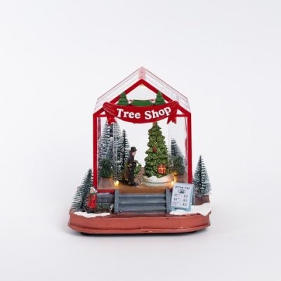 ΚΑΤΑΣΤΗΜΑ ΔΕΝΤΡΩΝ, ΜΕ ΦΩΣ ΚΑΙ ΚΙΝΗΣΗ, ΜΠΑΤΑΡΙΑΣ, 16.5×14.5×17.5cm (600-47713)