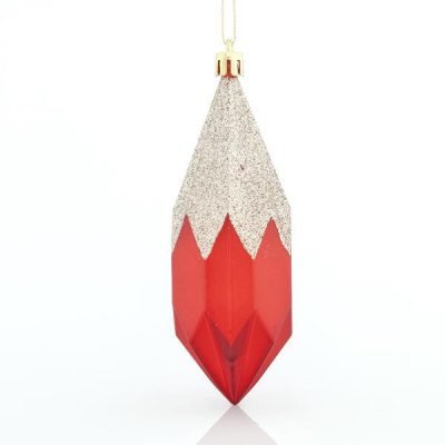 ΔΙΑΜΑΝΤΙ ΠΛΑΣΤΙΚΟ,  ΚΟΚΚΙΝΟ ΜΕ ΣΑΜΠΑΝΙ GLITTER, ΣET 3TMX, 13×4,5cm (600-42663)