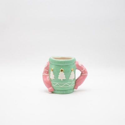 ΚΟΥΠΑ, ΠΟΥΛΟΒΕΡ, ΜΕΝΤΑ ΜΕ ΧΡΥΣΑ ΔΕΝΤΡΑΚΙΑ, ΔΙΑΚΟΣΜΗΤΙΚΗ, 15.5×12.2cm (600-47034)