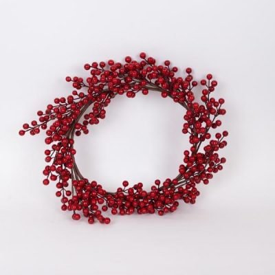 ΣΤΕΦΑΝΙ ΜΕ ΚΟΚΚΙΝΑ BERRIES, 45cm (600-46144)