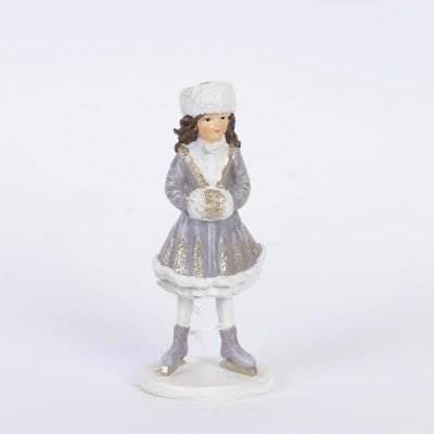 ΔΙΑΚΟΣΜΗΤΙΚΟ ΠΟΛΥΡΕΖΙΝ ΚΟΡΙΤΣΑΚΙ ΜΕ ΓΟΥΝΑΚΙ, 5,5x4x12,5cm (600-46329)