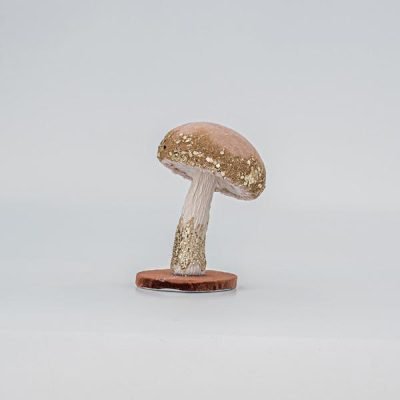 ΒΕΛΟΥΔΙΝΟ ΜΑΝΙΤΑΡΙ, ΣΟΜΟΝ, ΜΕ ΧΡΥΣΟ ΓΚΛΙΤΕΡ, 7x13cm (600-45557)