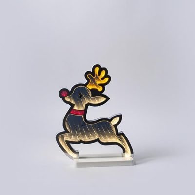 ΔΙΑΚΟΣΜΗΤΙΚΟ ΣΧΕΔΙΟ ΚΑΘΡΕΦΤΗΣ ΜΕ LED ΤΑΙΝΙΑ, 108 LED, ΕΛΑΦΙ 26x32cm, ΜΕΤΑΣΧΗΜΑΤΙΣΤΗ, ΧΡΩΜΑΤΙΣΤΟ LED, ΠΡΟΕΚΤΑΣΗ ΠΑΡΟΧΗΣ 3m, IP44 (600-48024)