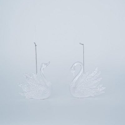 ΑΚΡΥΛΙΚΟΣ ΚΥΚΝΟΣ, ΔΙΑΦΑΝΟΣ ΜΑΤ, ΜΕ ΑΣΗΜΙ GLITTER, 2 ΣΧΕΔΙΑ, 9x10cm, ΤΙΜΗ ΑΝΑ ΤΜΧ (600-45606)