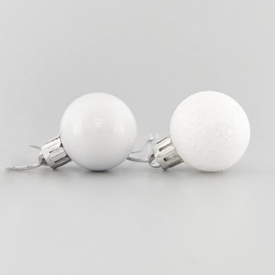 ΜΠΑΛΑ ΠΛΑΣΤΙΚΗ, ΛΕΥΚΗ, ΣΕΤ 27ΤΜΧ, (9 ΠΕΡΛΕ , 18 GLITTER), 3cm (600-42643)