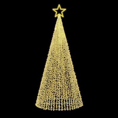 ΕΠΑΓΓΕΛΜΑΤΙΚΟ ΣΧΕΔΙΟ, ΧΡΙΣΤΟΥΓΕΝΝΙΑΤΙΚΟ ΔΕΝΤΡΟ 3D, 230V, ΘΕΡΜΟ ΛΕΥΚΟ LED, 500x200cm, IP65 (600-23531)