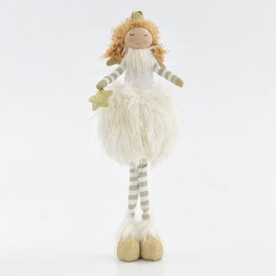 ΠΡΙΓΚΙΠΙΣΣΑ ΜΕ ΑΣΠΡΗ ΠΟΝ ΠΟΝ ΦΟΥΣΤΑ, 41cm (600-43177)