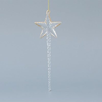 ΓΥΑΛΙΝΟ ΡΑΒΔΑΚΙ, ΜΕ ΧΡΥΣΟ ΑΣΤΕΡΙ, ΣΕΤ 4ΤΜΧ, 6,3×19,5cm (600-45141)