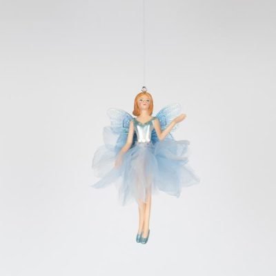 ΝΕΡΑΙΔΑ ΜΕ ΓΑΛΑΖΙΑ ΦΟΥΣΤΑ, 13,5cm (600-46464)