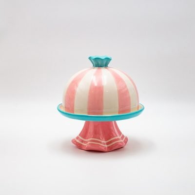 ΤΟΥΡΤΙΕΡΑ ΜΕ ΚΑΠΑΚΙ, CANDY ΡΟΖ, ΔΙΑΚΟΣΜΗΤΙΚΗ,  17.5×17.5cm (600-47019)