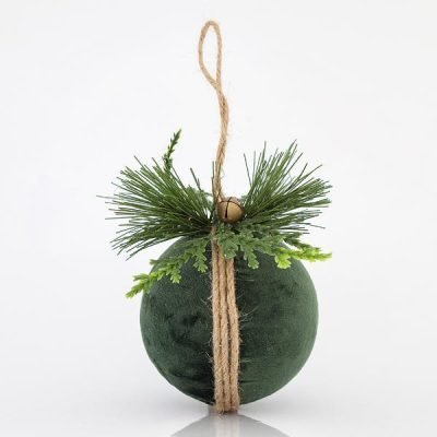 ΜΠΑΛΑ ΒΕΛΟΥΔΙΝΗ, ΠΡΑΣΙΝΗ, 8x8x10cm (600-43864)