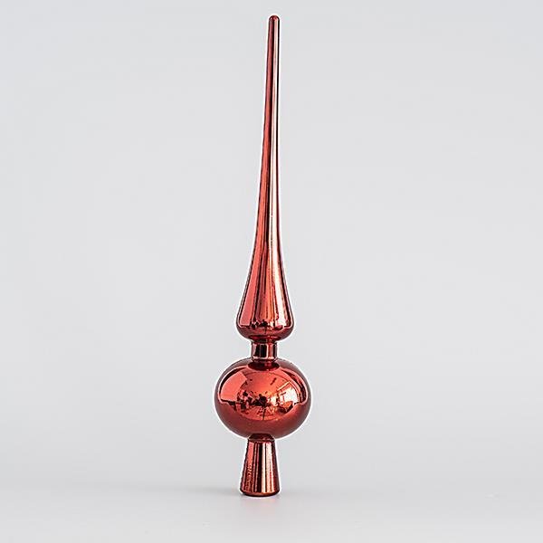 ΠΛΑΣΤΙΚΗ ΚΟΡΥΦΗ ΔΕΝΤΡΟΥ, ΣΚΟΥΡΟ ΚΟΚΚΙΝΟ, ΓΥΑΛΙΣΤΕΡΗ, 28cm (600-45319)