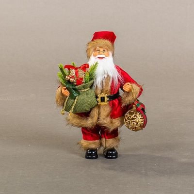 ΑΓΙΟΣ ΒΑΣΙΛΗΣ ΚΟΚΚΙΝΟΣ, ΜΕ ΚΑΦΕ ΓΟΥΝΑΚΙ, 30cm (600-44882)