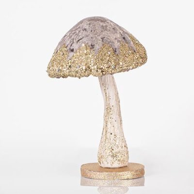 ΒΕΛΟΥΔΙΝΟ ΜΑΝΙΤΑΡΙ, ΓΚΡΙ, ΜΕ GLITTER, 16x26cm (600-44708)